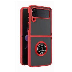 Tuff Slim Armor Hybrid Ring Stand Case for Samsung Galaxy Z Flip 5 (Red)