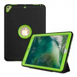 Strong Armor Heavy Duty Protection Hybrid Kickstand Case with Smart Cover for Apple iPad Air 3, Apple iPad Pro 10.5 (2017) (Green)