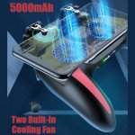 Wholesale Pro Gaming Gamepad with Dual Cooling Fan and Trigger Clip - Enhance Mobile Gaming Experience H10 for Universal Cell Phone And Bluetooth Device (Black)