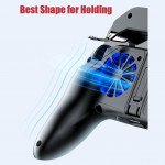 Wholesale Pro Gaming Gamepad with Dual Cooling Fan and Trigger Clip - Enhance Mobile Gaming Experience H10 for Universal Cell Phone And Bluetooth Device (Black)