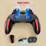 Wholesale Pro Gaming Gamepad with Dual Cooling Fan and Trigger Clip - Enhance Mobile Gaming Experience H10 for Universal Cell Phone And Bluetooth Device (Black)