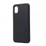 Ultra Matte Armor Hybrid Case for Samsung Galaxy A03 Core (Black)