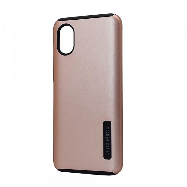 Wholesale Ultra Matte Armor Hybrid Case for Samsung Galaxy A03 Core (Rose Gold)
