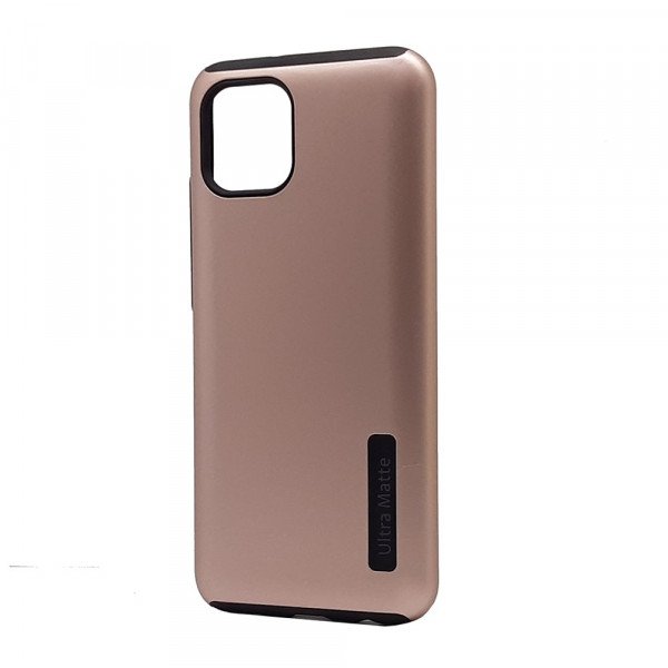 Wholesale Ultra Matte Armor Hybrid Case for Samsung Galaxy A03 (Rose Gold)