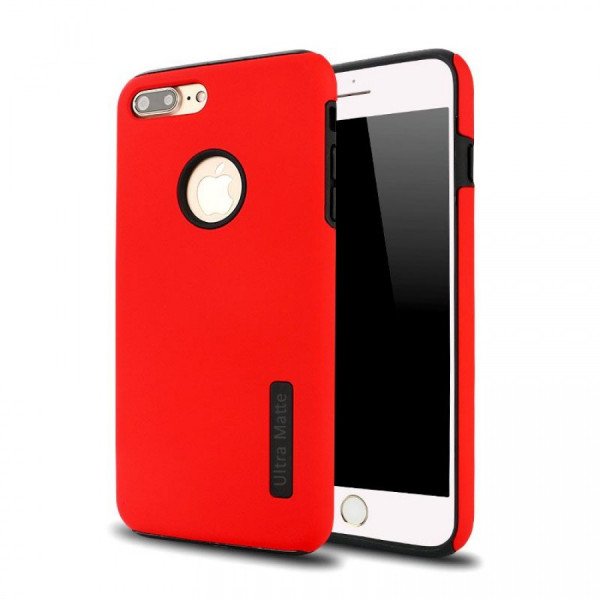 Wholesale Ultra Matte Armor Hybrid Case for Apple iPhone 8 Plus / 7 Plus (Red)