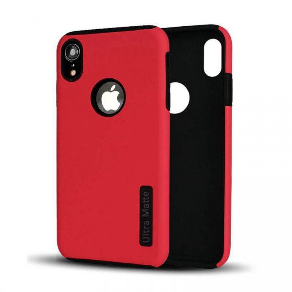 Wholesale Ultra Matte Armor Hybrid Case for Apple iPhone XR (Hot Pink)