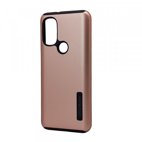 Wholesale Ultra Matte Armor Hybrid Case for Motorola Moto G Power 2022 (Rose Gold)