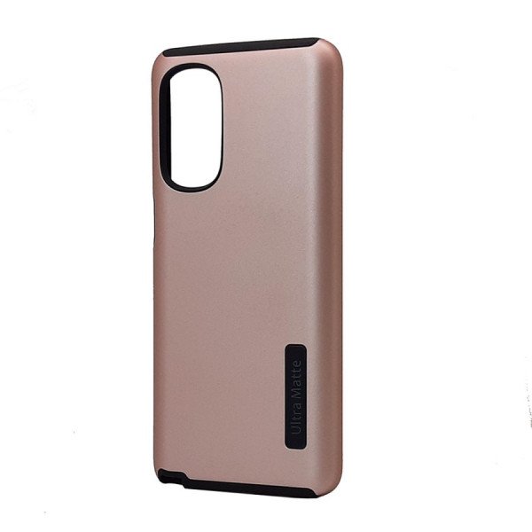 Wholesale Ultra Matte Armor Hybrid Case for Motorola G Stylus 5G 2022 (Rose Gold)