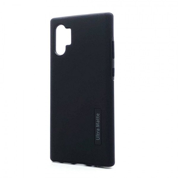 Wholesale Ultra Matte Armor Hybrid Case for Samsung Galaxy Note 10 Plus (Black)