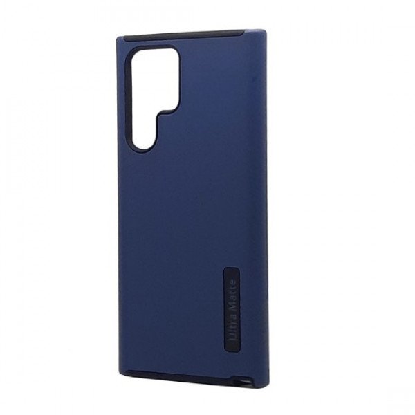 Wholesale Ultra Matte Armor Hybrid Case for Samsung Galaxy S23 Ultra 5G (Navy Blue)