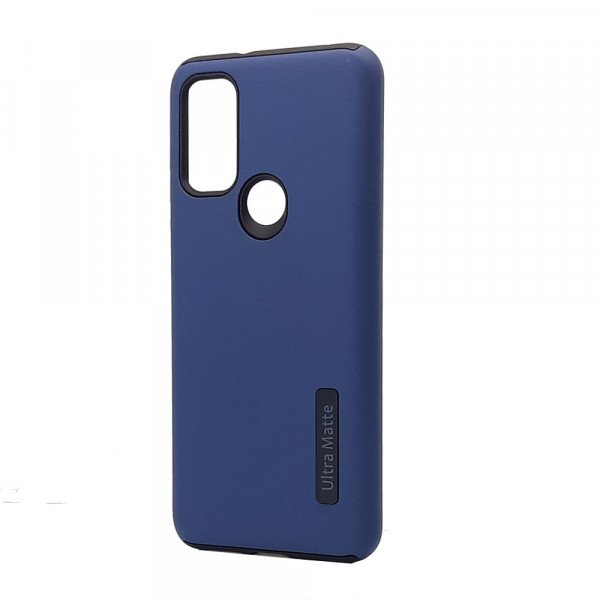 Wholesale Ultra Matte Armor Hybrid Case for Motorola Moto G Pure (Navy Blue)