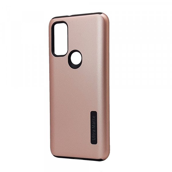 Wholesale Ultra Matte Armor Hybrid Case for Motorola Moto G Pure (Rose Gold)