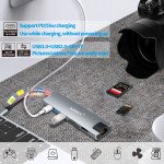 Wholesale 7 in 1 USB C Docking Station: 4K*2K HD, USB3.0/2.0, SD/TF, USB C PD, RJ45 Ethernet. For Windows, Mac, Android, iOS for Universal Cell Phone, Device and More ()