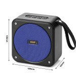Wholesale Portable Cube Bluetooth Speaker with FM Radio, USB & Micro SD Playback - HQ Sound in Compact Design HF-F82 for Universal Cell Phone And Bluetooth Device (Black)