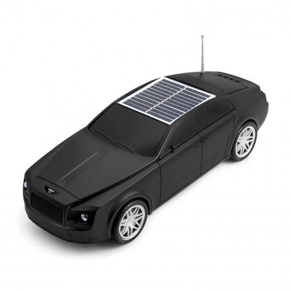 Wholesale Luxury Car Design Portable Bluetooth Speaker - Solar Powered, Full-Featured Audio Experience F98 for Universal Cell Phone And Bluetooth Device (Black)