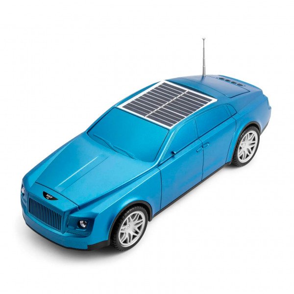 Wholesale Luxury Car Design Portable Bluetooth Speaker - Solar Powered, Full-Featured Audio Experience F98 for Universal Cell Phone And Bluetooth Device (Blue)
