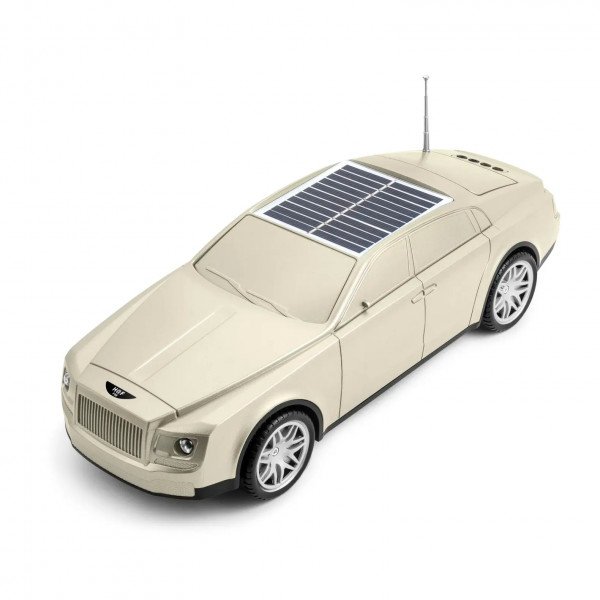 Wholesale Luxury Car Design Portable Bluetooth Speaker - Solar Powered, Full-Featured Audio Experience F98 for Universal Cell Phone And Bluetooth Device (Gold)