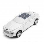 Wholesale Luxury Car Design Portable Bluetooth Speaker - Solar Powered, Full-Featured Audio Experience F98 for Universal Cell Phone And Bluetooth Device (Silver)