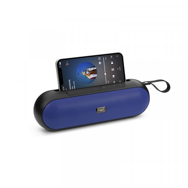 Wholesale Large Light Panel Long Bar Portable Bluetooth Stereo Speaker HFU20 for Phone, Device, Music, USB (Blue)