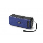 Wholesale Solar Charge Energy Outdoor Flash Light Portable Bluetooth Speaker HFU43 for Phone, Device, Music, USB (Blue)