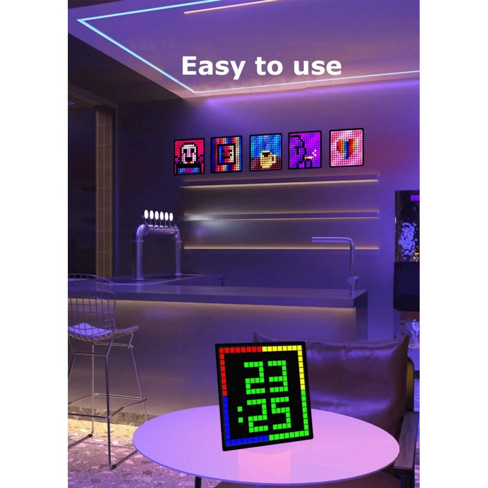 Wholesale Cool Animation Pixel Art Frame 16x16 LED Display APP Control ...