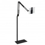 Wholesale 360-degree Adjustable Tablet Phone Holder Mount Long Overhead Floor Stand for Universal Cell Phone And Bluetooth Device (Black)