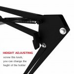 Wholesale 360-degree Adjustable Tablet Phone Holder Mount Long Overhead Floor Stand for Universal Cell Phone And Bluetooth Device (Black)