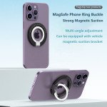 Wholesale 360 Rotation Cell Phone Finger Ring Holder Magnetic Magsafe Foldable Kickstand for Universal Cell Phone (Purple)