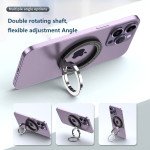 Wholesale 360 Rotation Cell Phone Finger Ring Holder Magnetic Magsafe Foldable Kickstand for Universal Cell Phone (Silver)