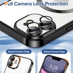 Wholesale Premium Chrome Design Transparent Magnetic Ring Case with Camera Protection for Apple iPhone 11 [6.1] (Black)