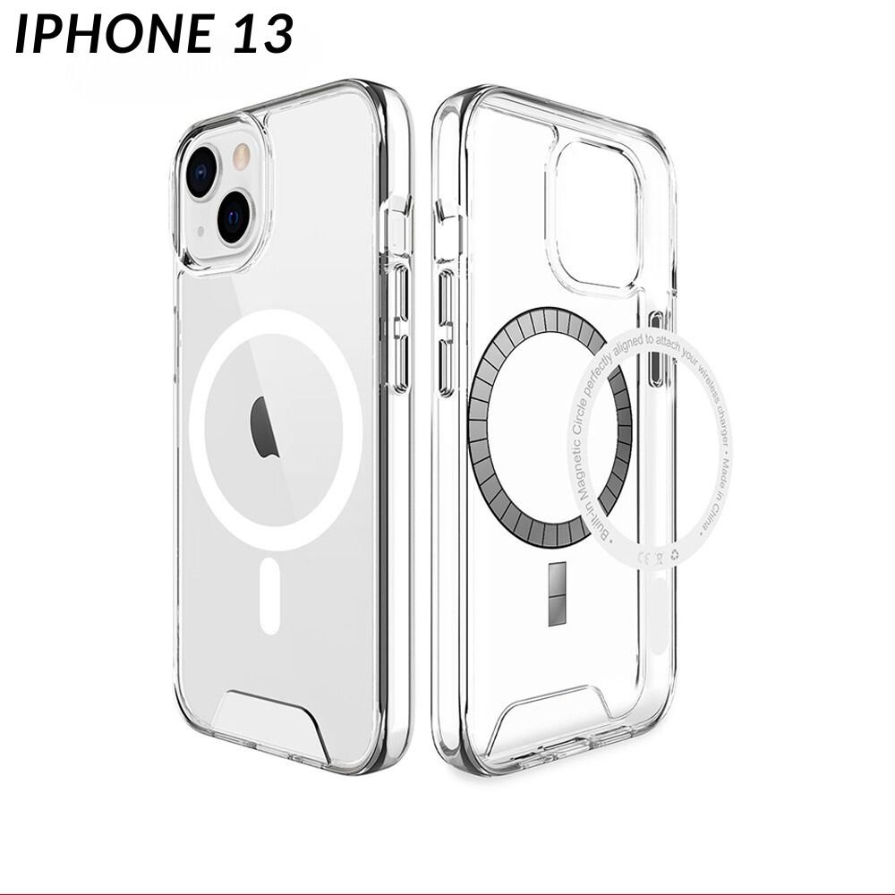 Wholesale Crystal Clear Transparent Slim Magnetic Cover Case