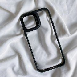 Chrome Button Transparent Slim Edge Bumper Strong Armor Protection Cover Case for Apple iPhone 15 Plus (Black) Chrome Button Transparent Slim Edge Bumper Strong Armor Protection Cover Case for Apple iPhone 15 Plus (Black)