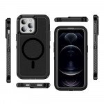 Wholesale Heavy Duty Rugged Guardian Defender Armor Protection Magsafe Case for Apple iPhone 14 Pro Max (Hot Pink)