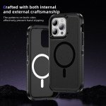 Wholesale Heavy Duty Rugged Guardian Defender Armor Protection Magsafe Case for Apple iPhone 14 Pro Max (Hot Pink)