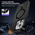 Wholesale Heavy Duty Rugged Guardian Defender Armor Protection Magsafe Case for Apple iPhone 14 Pro Max (Hot Pink)