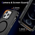 Wholesale Heavy Duty Rugged Guardian Defender Armor Protection Magsafe Case for Apple iPhone 14 Pro Max (Hot Pink)