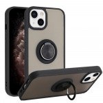 Wholesale Tuff Slim Armor Hybrid Ring Stand Case for Apple iPhone 15 Plus (Black)