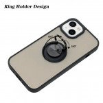 Wholesale Tuff Slim Armor Hybrid Ring Stand Case for Apple iPhone 15 Plus (Black)