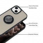 Wholesale Tuff Slim Armor Hybrid Ring Stand Case for Apple iPhone 15 (Black)