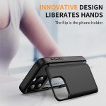 Wholesale Matte Finish Strong Armor Magnetic Clasp Card Holder Kickstand Hybrid Case for Apple iPhone 15 Pro Max (Black)
