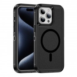 Heavy Duty Rugged Guardian Defender Armor Protection Magsafe Case for Apple iPhone 15 Pro (Black) Heavy Duty Rugged Guardian Defender Armor Protection Magsafe Case for Apple iPhone 15 Pro (Black)