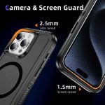 Wholesale Heavy Duty Rugged Guardian Defender Armor Protection Magsafe Case for Apple iPhone 15 Pro Max (Hot Pink)