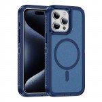 Wholesale Heavy Duty Rugged Guardian Defender Armor Protection Magsafe Case for Apple iPhone 15 Pro (Blue)