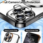 Wholesale Premium Chrome Design Transparent Magnetic Ring Case with Camera Protection for Apple iPhone 16 Pro (Silver)