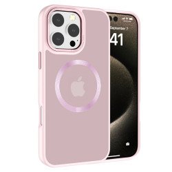 Magnetic MagSafe Armor Case with Stainless Steel Protection for Enhanced Durability and Sleek Design for iPhone 16 Pro (Rose Pink) Magnetic MagSafe Armor Case with Stainless Steel Protection for Enhanced Durability and Sleek Design for iPhone 16 Pro (Rose Pink)