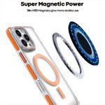 Wholesale Crystal Clear Magnetic MagSafe Kickstand Case with Camera Lens Protection for iPhone 16 Pro Max (Blue)