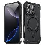 Wholesale Full Body Super MagSafe Military Grade Protection Heavy Duty Shockproof Case for Apple iPhone 16 Pro (Black)