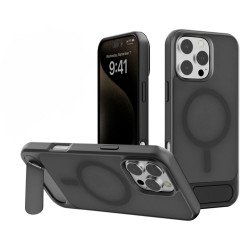 Slim Shockproof Matte Finish Magnetic Case with Invisible Kickstand for Apple iPhone 16 Pro Max (Black) Slim Shockproof Matte Finish Magnetic Case with Invisible Kickstand for Apple iPhone 16 Pro Max (Black)