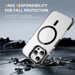 Wholesale Transparent Super MagSafe Bumper Case with Lens Kickstand Camera Protection for Apple iPhone 16 Pro Max (Black)