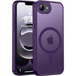Magnetic Magsafe Enhanced with Stainless Camera Edge & Button Shields Hybrid Cover Case for Apple iPhone 16e (Purple) Magnetic Magsafe Enhanced with Stainless Camera Edge & Button Shields Hybrid Cover Case for Apple iPhone 16e (Purple)